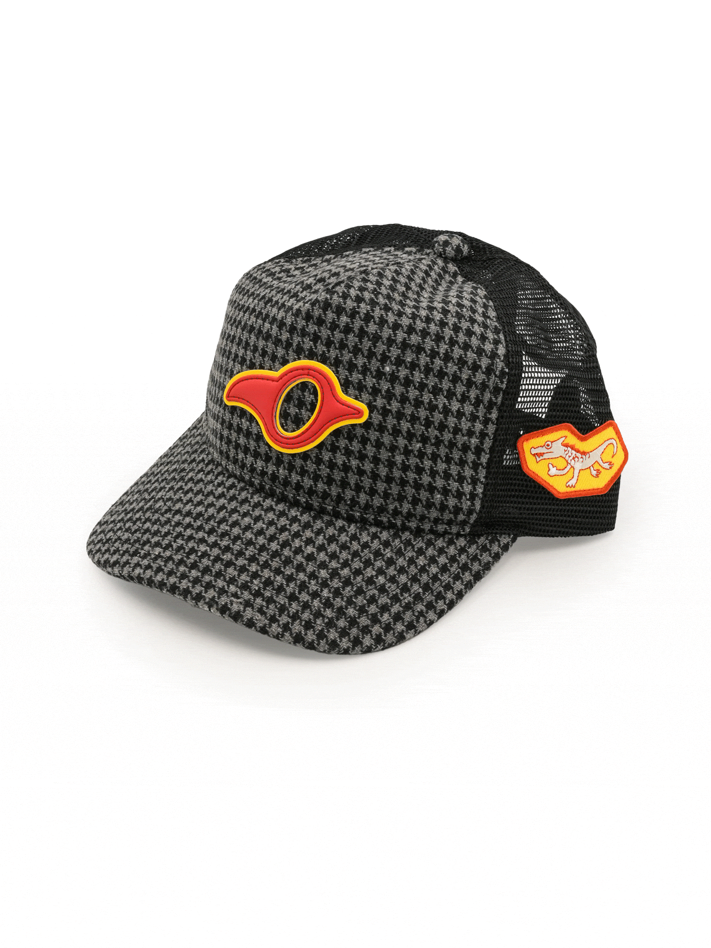 Plaids x Black Trucker